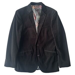 Craft & Soul | Men’s Fremont Slim-Fit Stretch Velvet Black Blazer | Size 38R EUC